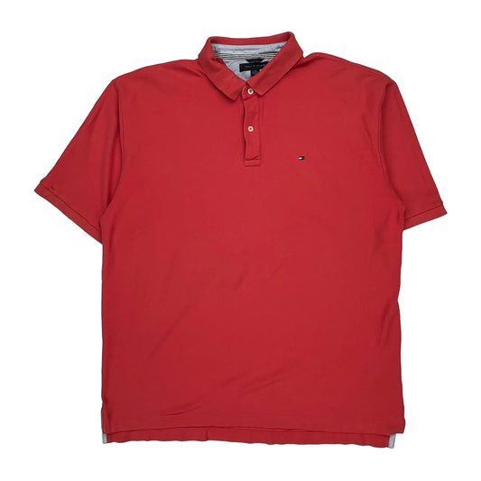 Tommy Hilfiger Polo Shirt - 2XL Red Cotton