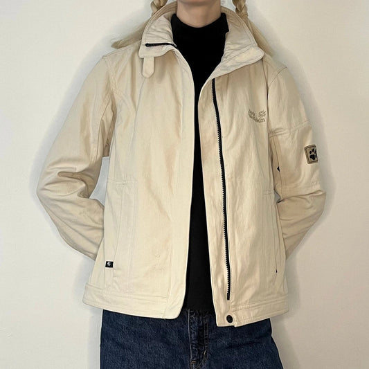 Vintage beige Jack Wolfskin Jacket - womens medium