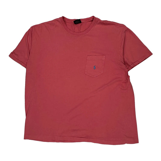 Polo By Ralph Lauren T-Shirt - XL Red Cotton