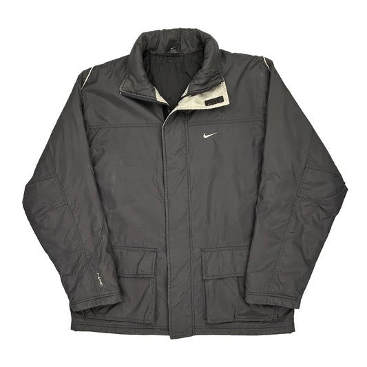Nike Jacket - Large Grey Polyester