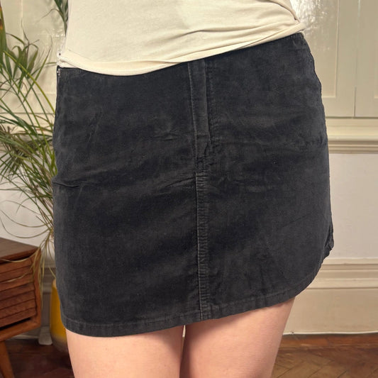 Dolce & Gabbana Mini Denim Skirt - 29W UK 10 Black Cotton