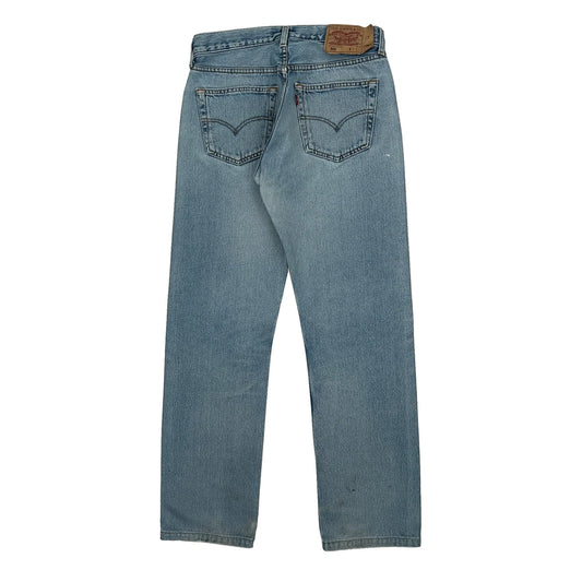 501 Levis Jeans - 30W 31L Light Wash Cotton
