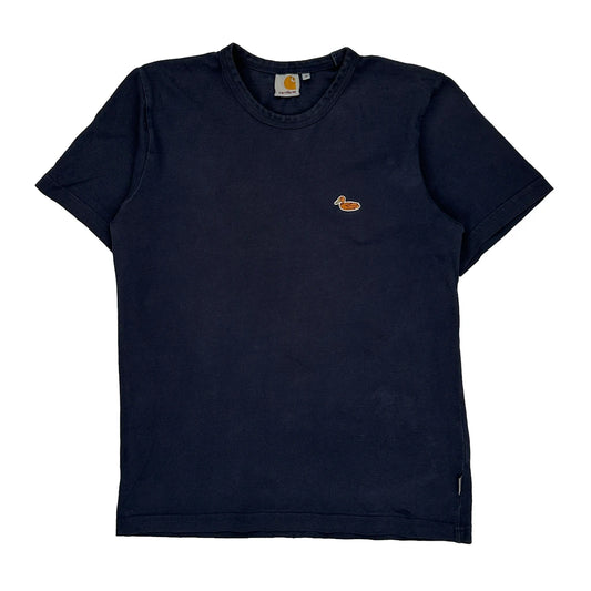 Carhartt T-Shirt - Small Navy Cotton