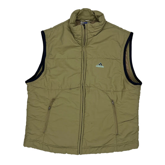 Adidas Gilet - Large Khaki Polyester