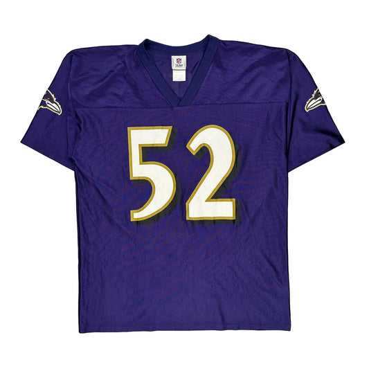 Baltimore Ravens N.F.L. Team Apparel Jersey - Large Purple Polyester