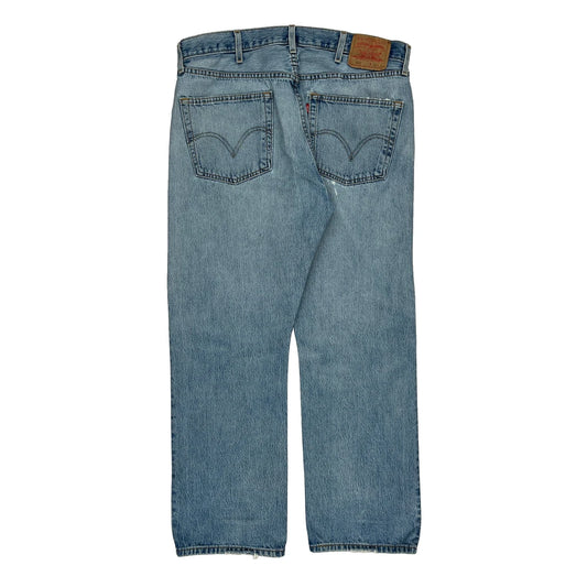501 Levis Jeans - 36W 30L Blue Cotton