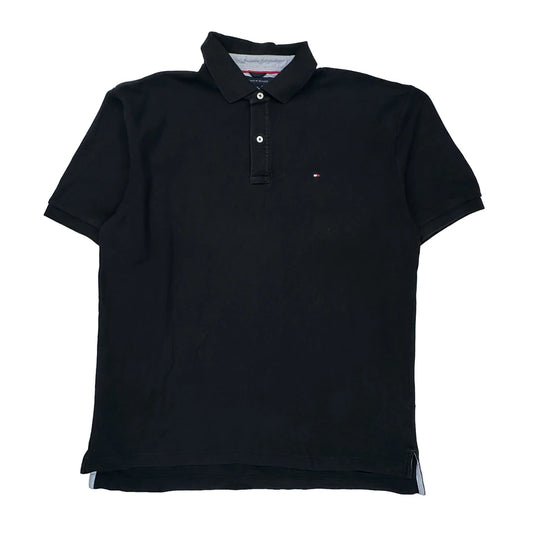 Tommy Hilfiger Polo Shirt - XL Black Cotton