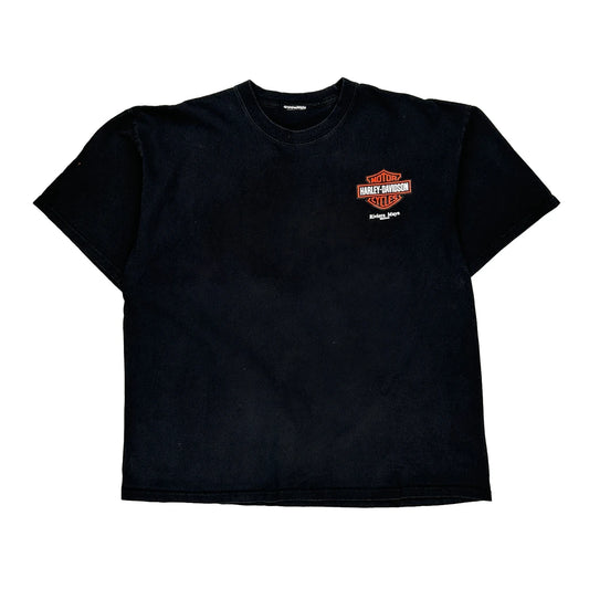 Riviera Maya Harley Davidson Graphic T-Shirt - XL Black Cotton