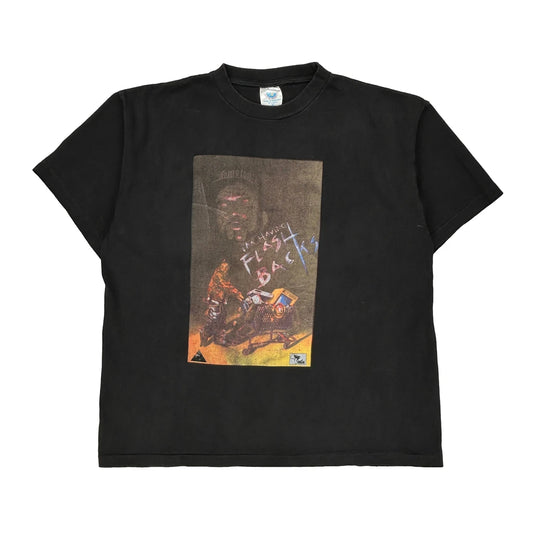 Larry Locc Im Having Flashbacks Santa Monica Single Stitch T-Shirt - XL Black Cotton