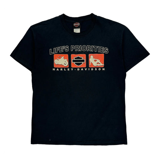 Kitchener Harley-Davidson Harley Davidson Graphic T-Shirt - Large Black Cotton