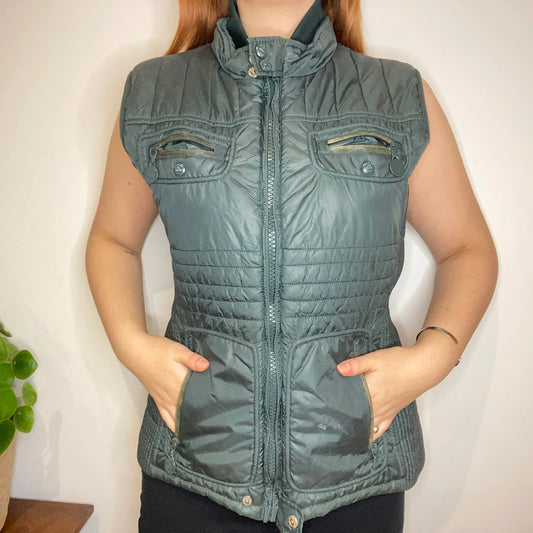 Vintage green Yes Zee Gilet - womens large