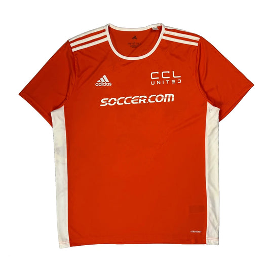 Vintage Ccl United Adidas Jersey - Large Orange Polyester