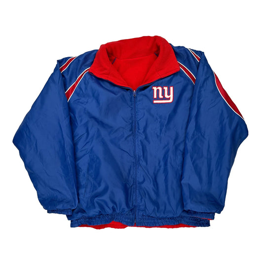 New York Giants Nfl Reversible Jacket - XL Blue Polyester