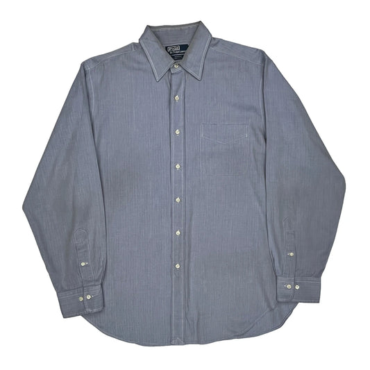 Andrew Polo By Ralph Lauren Shirt - Large Blue Cotton