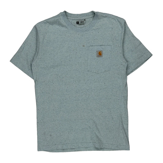 Carhartt Tall T-Shirt - 2XL Blue Cotton Blend