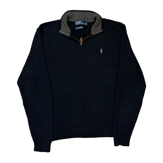Polo By Ralph Lauren 1/4 Zip - XL Navy Cotton