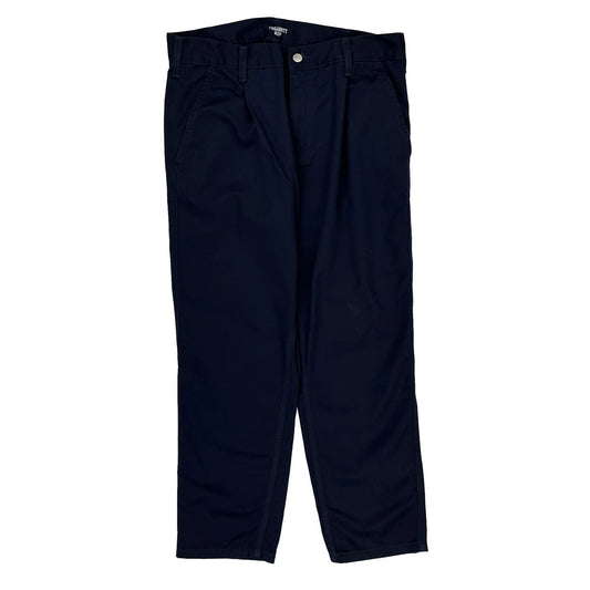 Carhartt Trousers - 34W 30L Navy Cotton