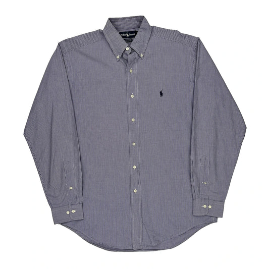 Ralph Lauren Checked Shirt - Medium Blue Cotton