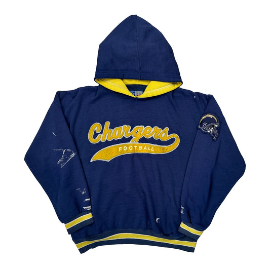 Chargers Starter Football Hoodie - Medium Blue Polyester Blend