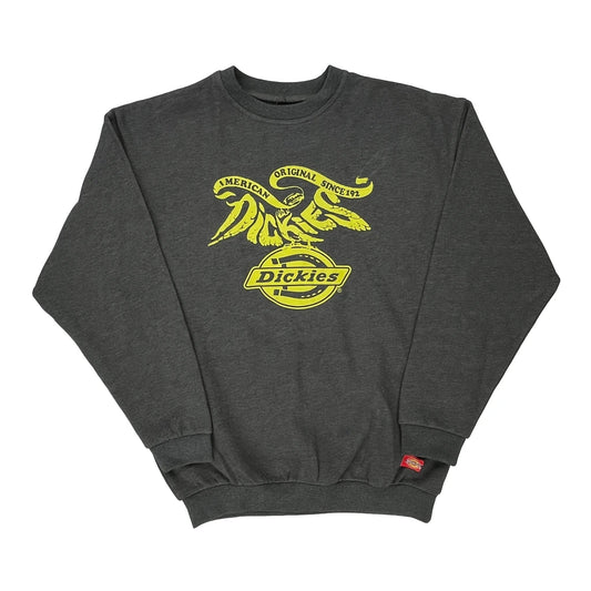 Dickies Graphic Sweatshirt - Large Grey Cotton Blend