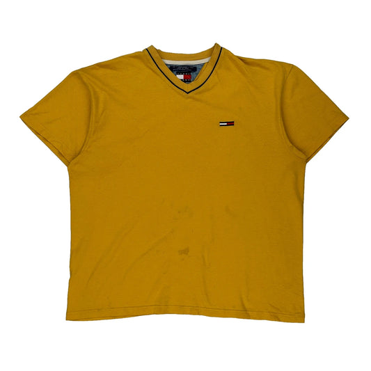 Tommy Jeans T-Shirt - Large Yellow Cotton