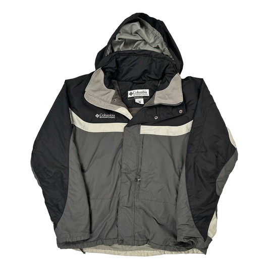 Columbia Waterproof Ski Jacket - Large Grey Polyester
