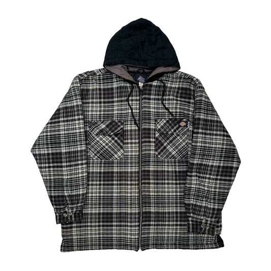 Dickies Checked Jacket - XL Black Cotton