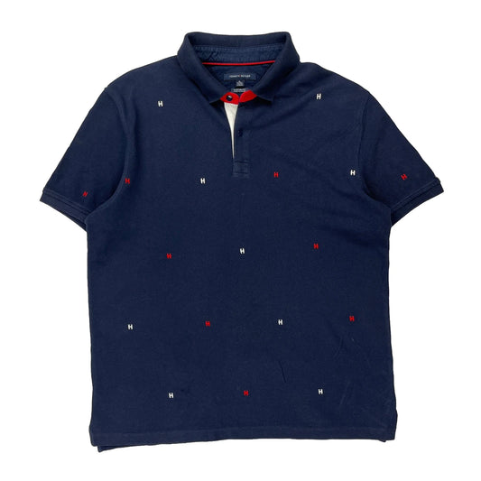 Tommy Hilfiger Polo Shirt - XL Navy Cotton