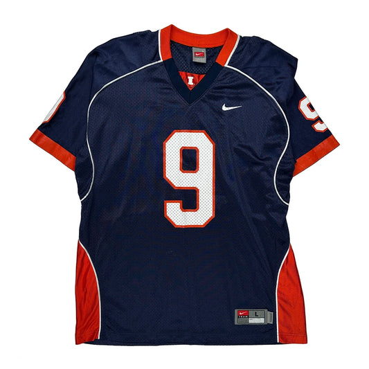 Vintage Illinois Nike Jersey - Large Navy Polyester