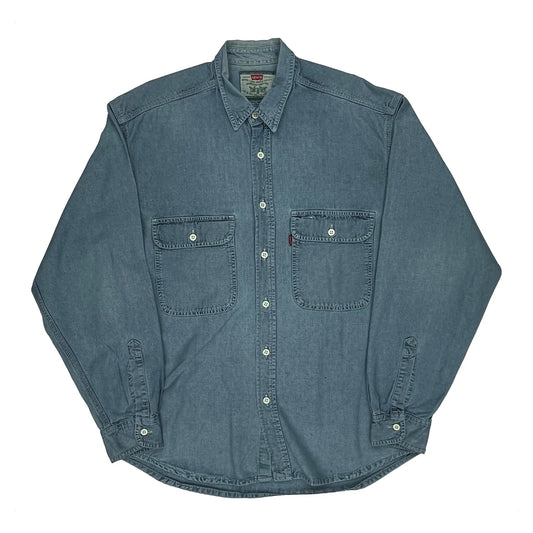 Levis Denim Shirt - Medium Blue Cotton