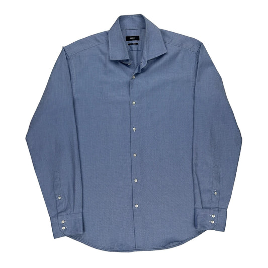 Hugo Boss Shirt - Large Blue Cotton