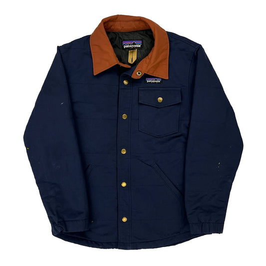 Age 7-8 Patagonia Jacket - Small Blue Nylon