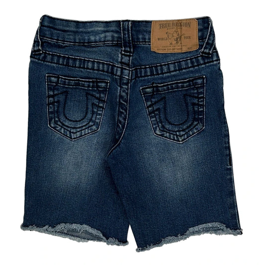 Vintage Age 4 True Religion Denim Shorts - Smallw 6L Blue Denim