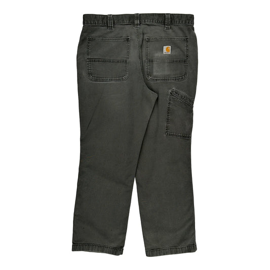 Relaxed Fit Carhartt Jeans - 36W 28L Grey Cotton Blend