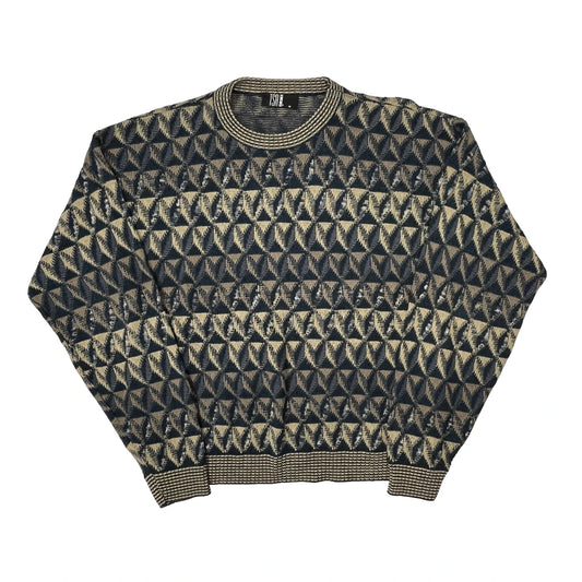 Vintage Unbranded Jumper - Medium Blue Cotton