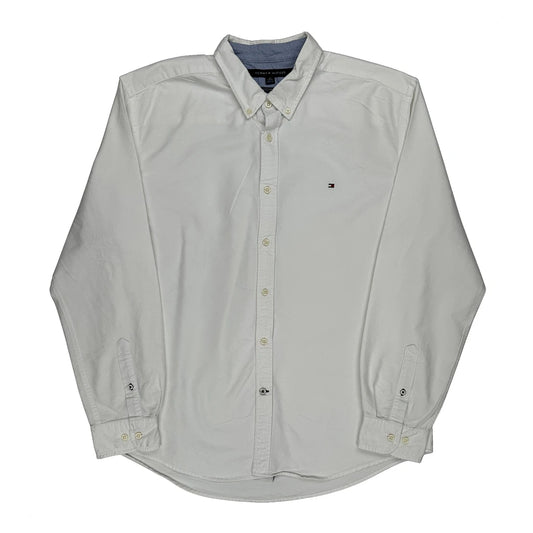 Vintage Tommy Hilfiger Shirt - XL White Cotton