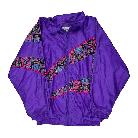 1980'S Crossroads Shell Jacket - Large Purple Nylon