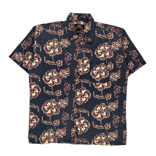 Colo Wear Hawaiian Shirt - XL Blue Cotton