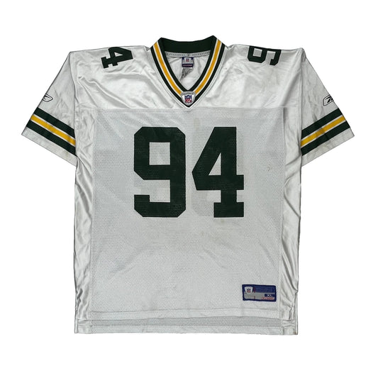 Green Bay Packers Reebok Nfl Jersey - XL White Polyester