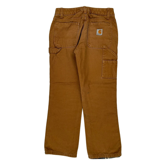 Age 10 Carhartt Carpenter Trousers - Medium Brown Cotton