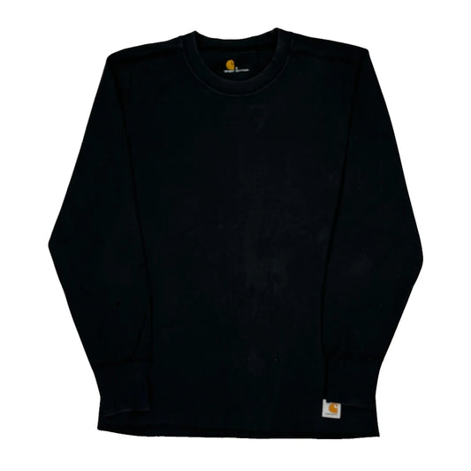 Vintage Carhartt Long Sleeve T-Shirt - Large Black Cotton