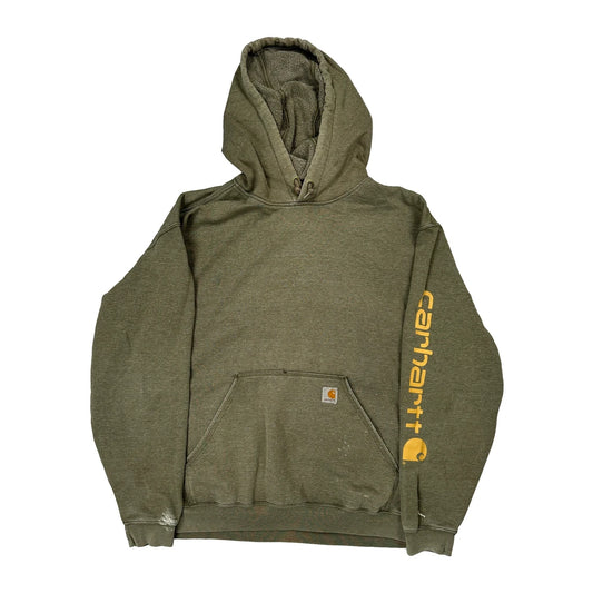 Carhartt Hoodie - 2XL Green Cotton Blend
