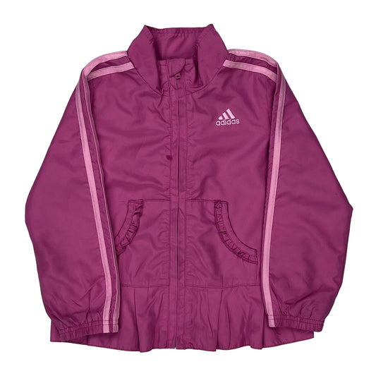 Age 4 Adidas Track Jacket - Small Purple Polyester