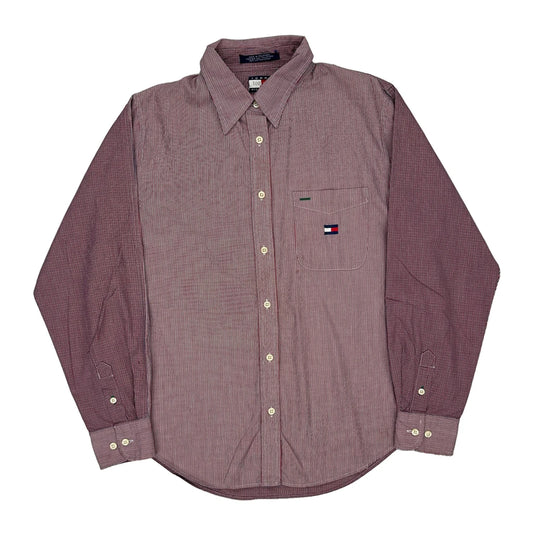 Age 12 Tommy Hilfiger Shirt - Large Red Cotton