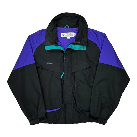 Radial Sleeve Columbia Ski Jacket - Large Black Nylon
