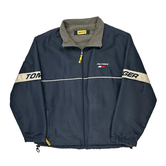 Tommy Hilfiger Spellout Windbreaker - 2XL Navy Polyester