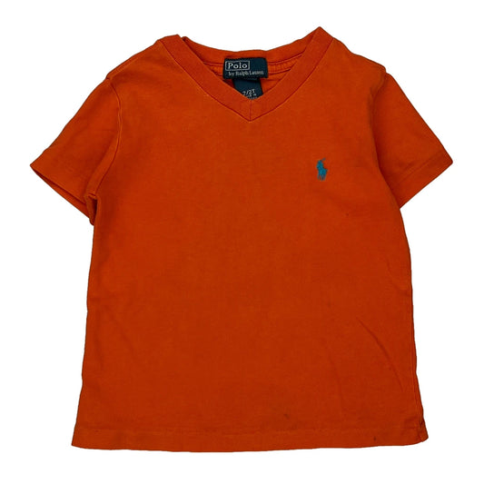 Age 2 Polo By Ralph Lauren T-Shirt - XS Orange Cotton