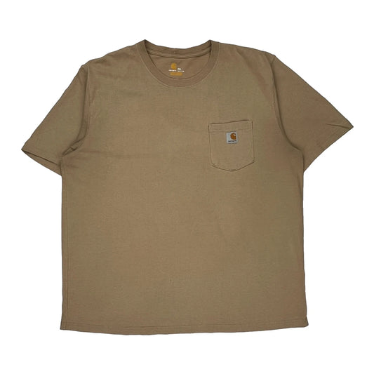 Carhartt T-Shirt - 2XL Beige Cotton