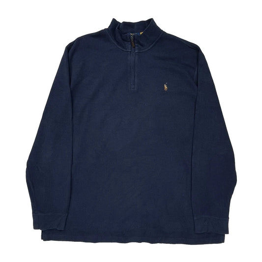 Polo By Ralph Lauren 1/4 Zip - XL Navy Cotton