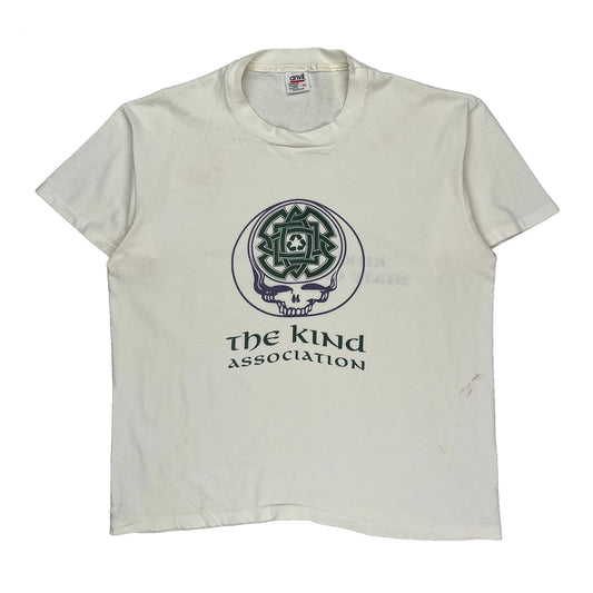 Kind Is A State Of Mind Anvil Graphic T-Shirt - XL White Cotton